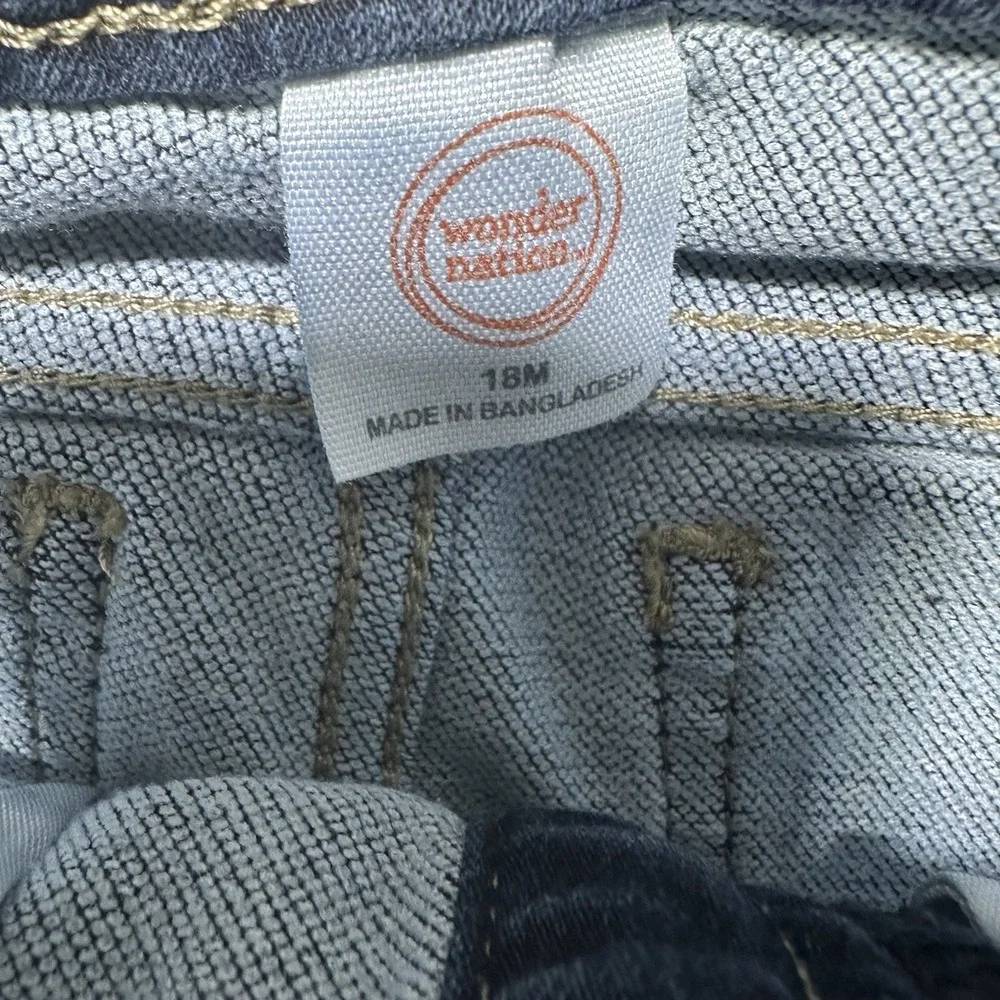 Denim Toddler Jeans Size 18M‎ lot of 3 Garanimals Children's Place Wonder Nation